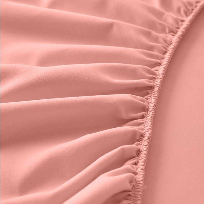 91家纺网 家纺一手货源 找家纺 青泽家纺 2026新款新款防滑水洗棉全包席梦思床笠床垫防尘保护罩 粉豆沙