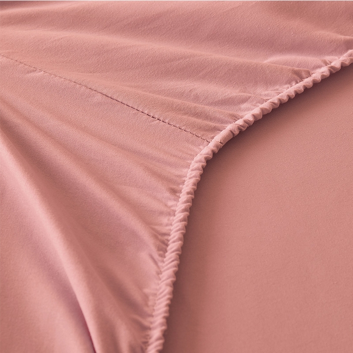 91家纺网 家纺一手货源 找家纺 青泽家纺 2026新款新款防滑水洗棉全包席梦思床笠床垫防尘保护罩 粉豆沙