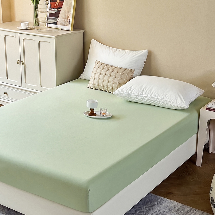 91家纺网 家纺一手货源 找家纺 青泽家纺 2026新款新款防滑水洗棉全包席梦思床笠床垫防尘保护罩 绿色