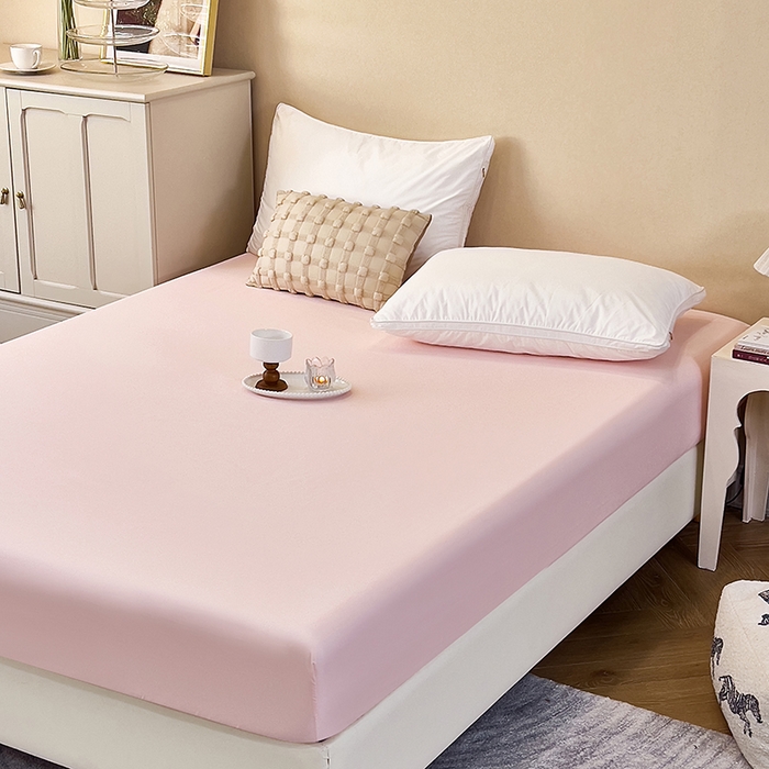 91家纺网 家纺一手货源 找家纺 青泽家纺 2026新款新款防滑水洗棉全包席梦思床笠床垫防尘保护罩 玉色