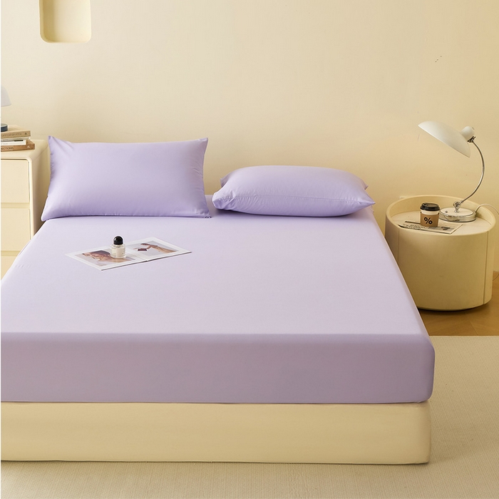 91家纺网 家纺一手货源 找家纺 青泽家纺 2026新款新款防滑水洗棉全包席梦思床笠床垫防尘保护罩 紫色