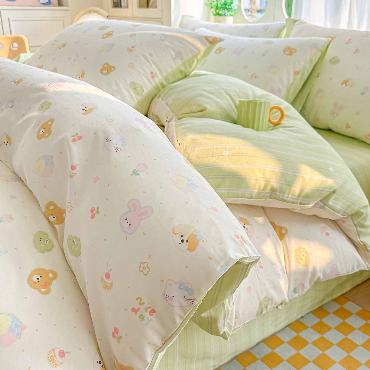 91家纺网 家纺一手货源 找家纺 （总）颜选 2026新款全棉纯棉印花四件套