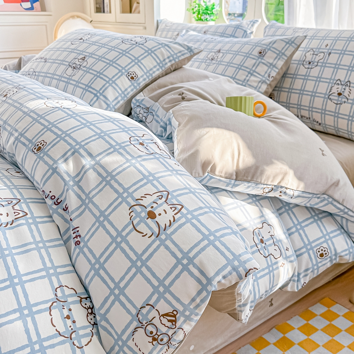 91家纺网 家纺一手货源 找家纺 （总）颜选 2026新款全棉纯棉印花四件套