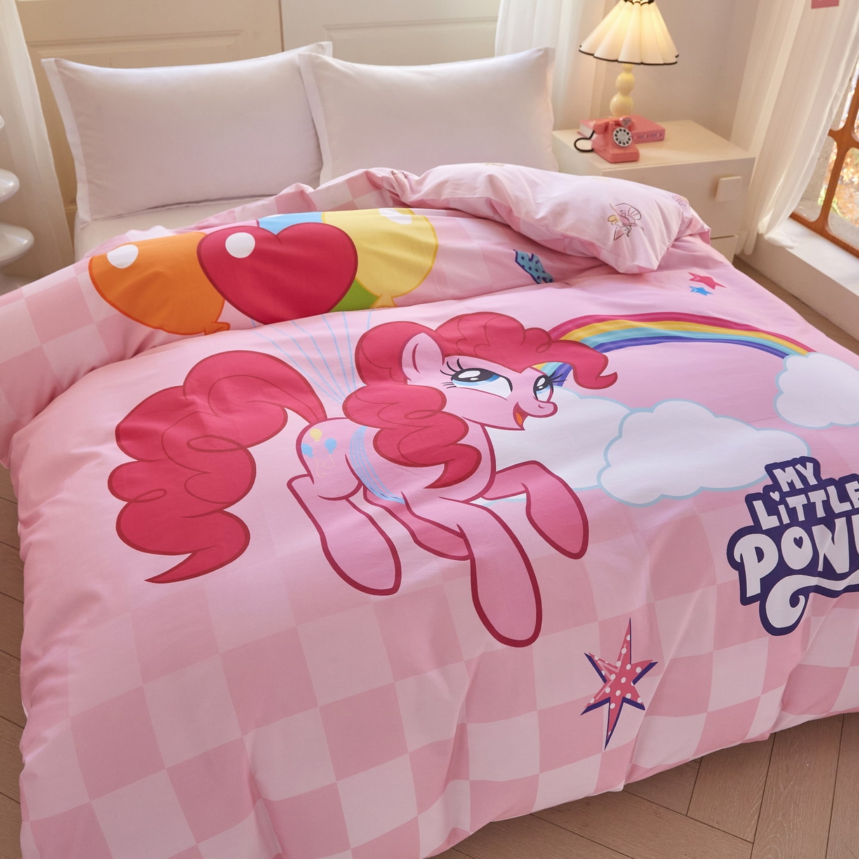 91家纺网 家纺一手货源 找家纺 蘭菲家纺 2026新款全棉纯棉大版卡通单被套被套单件-小马宝莉 摩登.宝莉