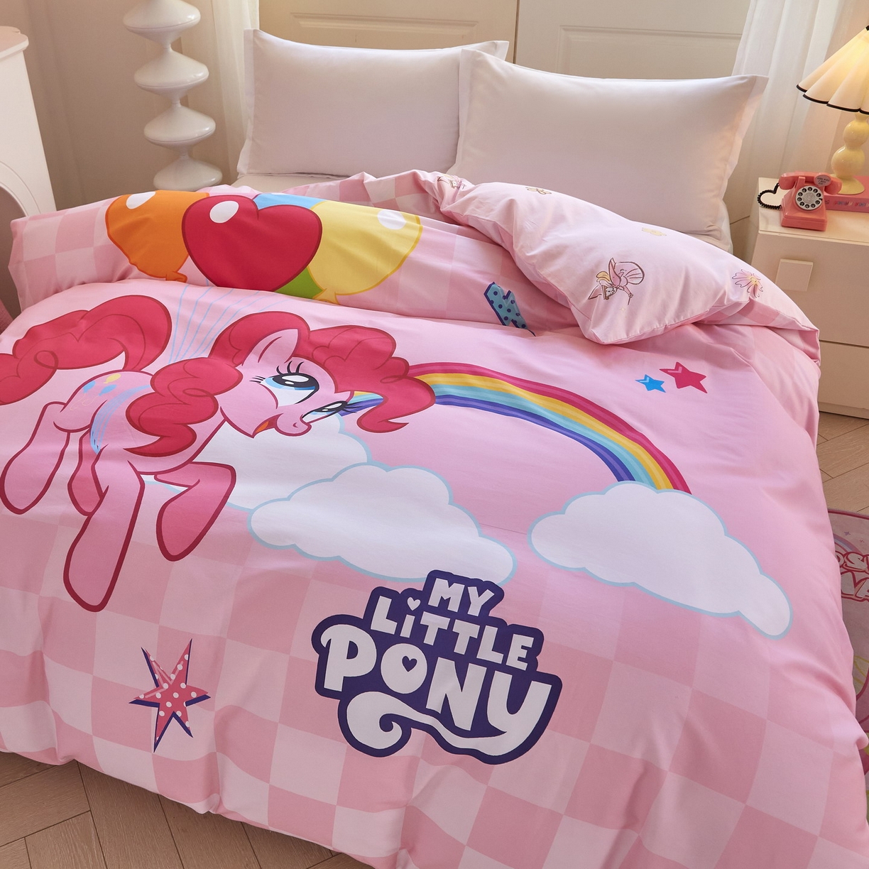 91家纺网 家纺一手货源 找家纺 蘭菲家纺 2026新款全棉纯棉大版卡通单被套被套单件-小马宝莉 摩登.宝莉