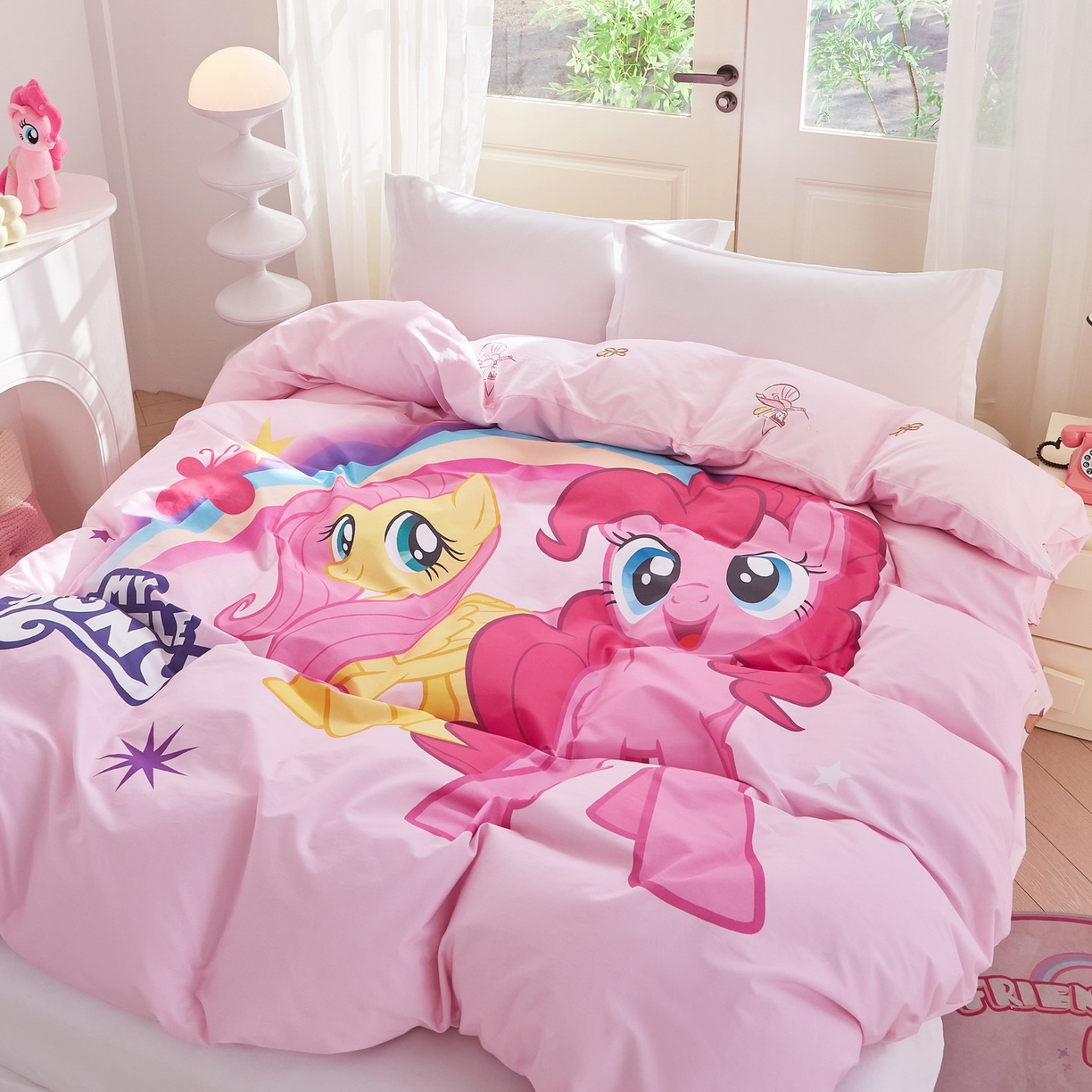 91家纺网 家纺一手货源 找家纺 蘭菲家纺 2026新款全棉纯棉大版卡通单被套被套单件-小马宝莉 伙伴.宝莉