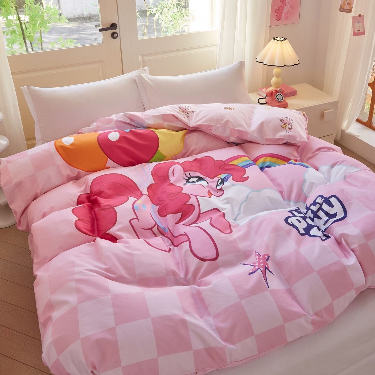 91家纺网 家纺一手货源 找家纺 蘭菲家纺 2026新款全棉纯棉大版卡通单被套被套单件-小马宝莉 摩登.宝莉