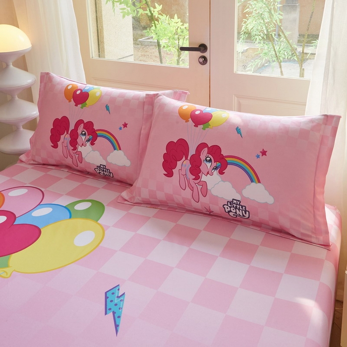 91家纺网 家纺一手货源 找家纺 蘭菲家纺 2026新款全棉纯棉大版卡通单床笠床笠单件-小马宝莉 摩登.宝莉