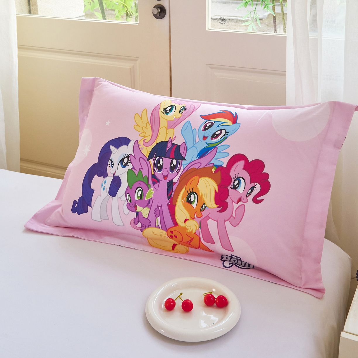 （总）蘭菲家纺 2026新款全棉纯棉大版卡通单枕套枕套单件-小马宝莉