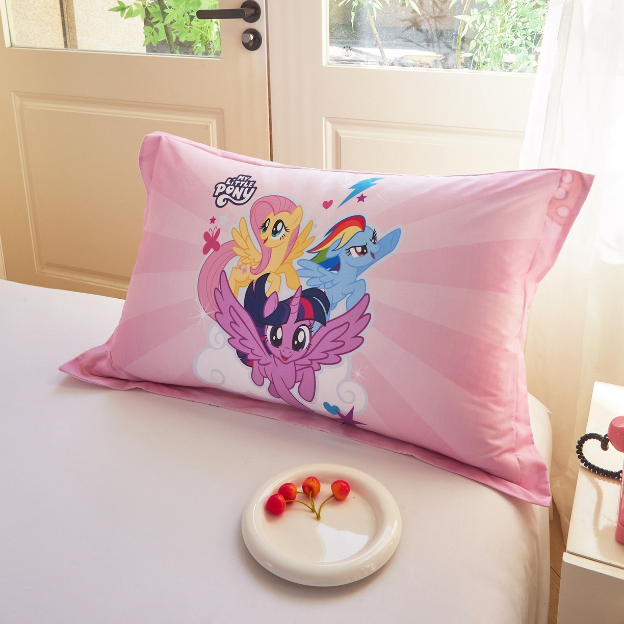 蘭菲家纺 2026新款全棉纯棉大版卡通单枕套枕套单件-小马宝莉 飞翔.宝莉