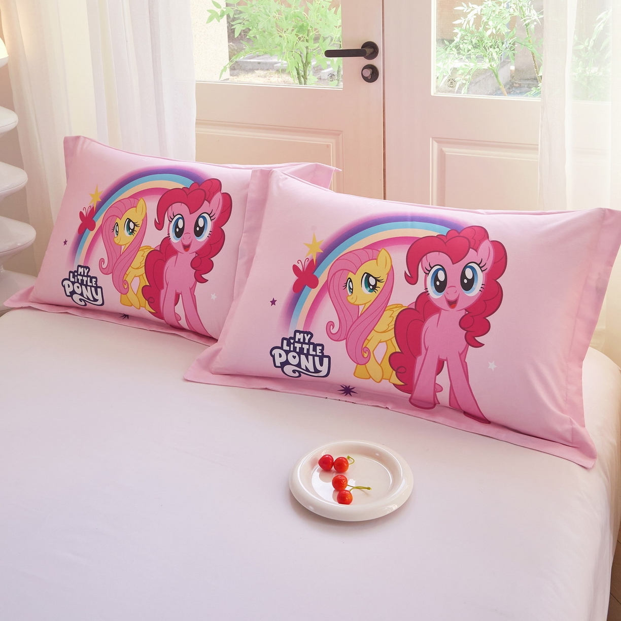 91家纺网 家纺一手货源 找家纺 蘭菲家纺 2026新款全棉纯棉大版卡通单枕套枕套单件-小马宝莉 伙伴宝莉