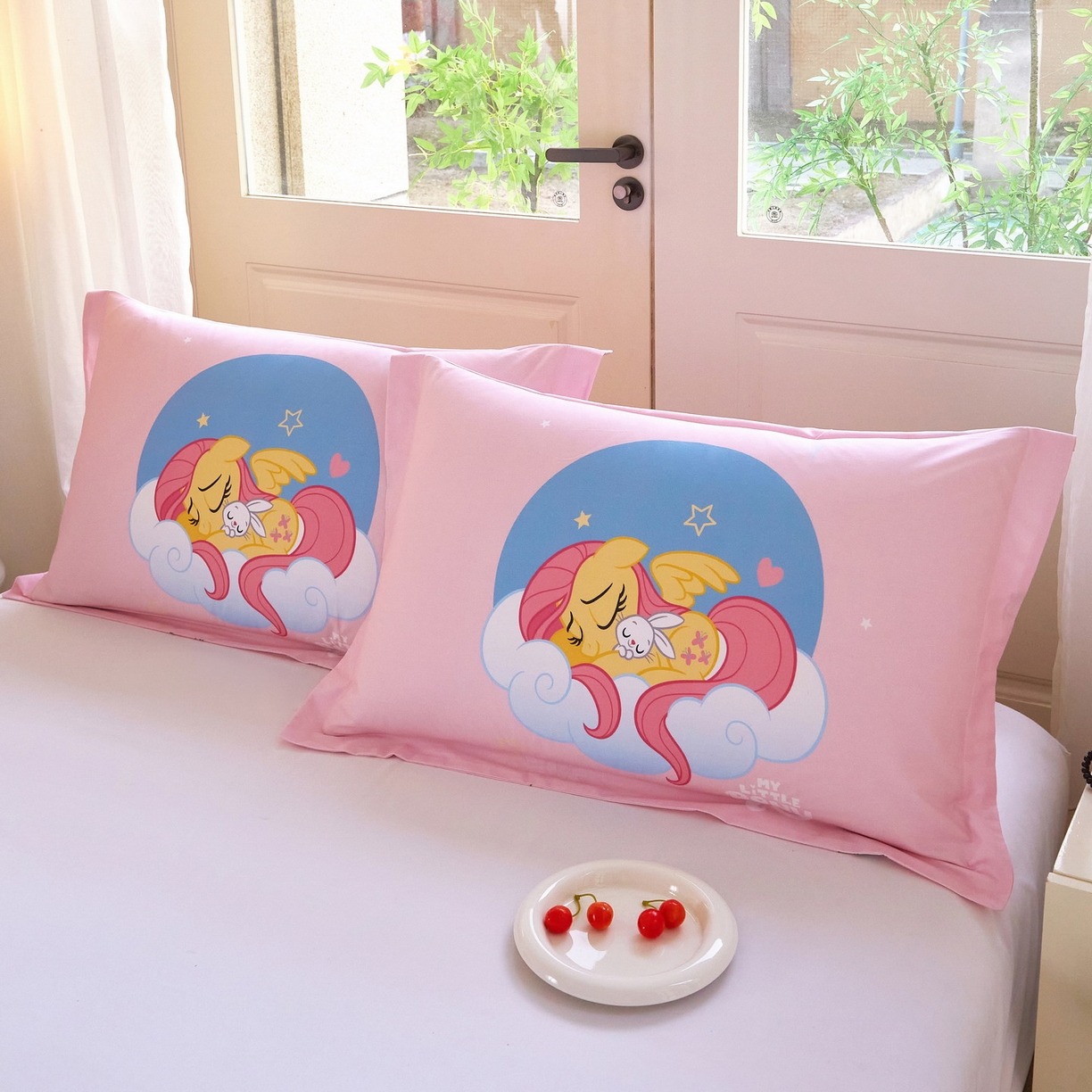 91家纺网 家纺一手货源 找家纺 蘭菲家纺 2026新款全棉纯棉大版卡通单枕套枕套单件-小马宝莉 晚安.宝莉