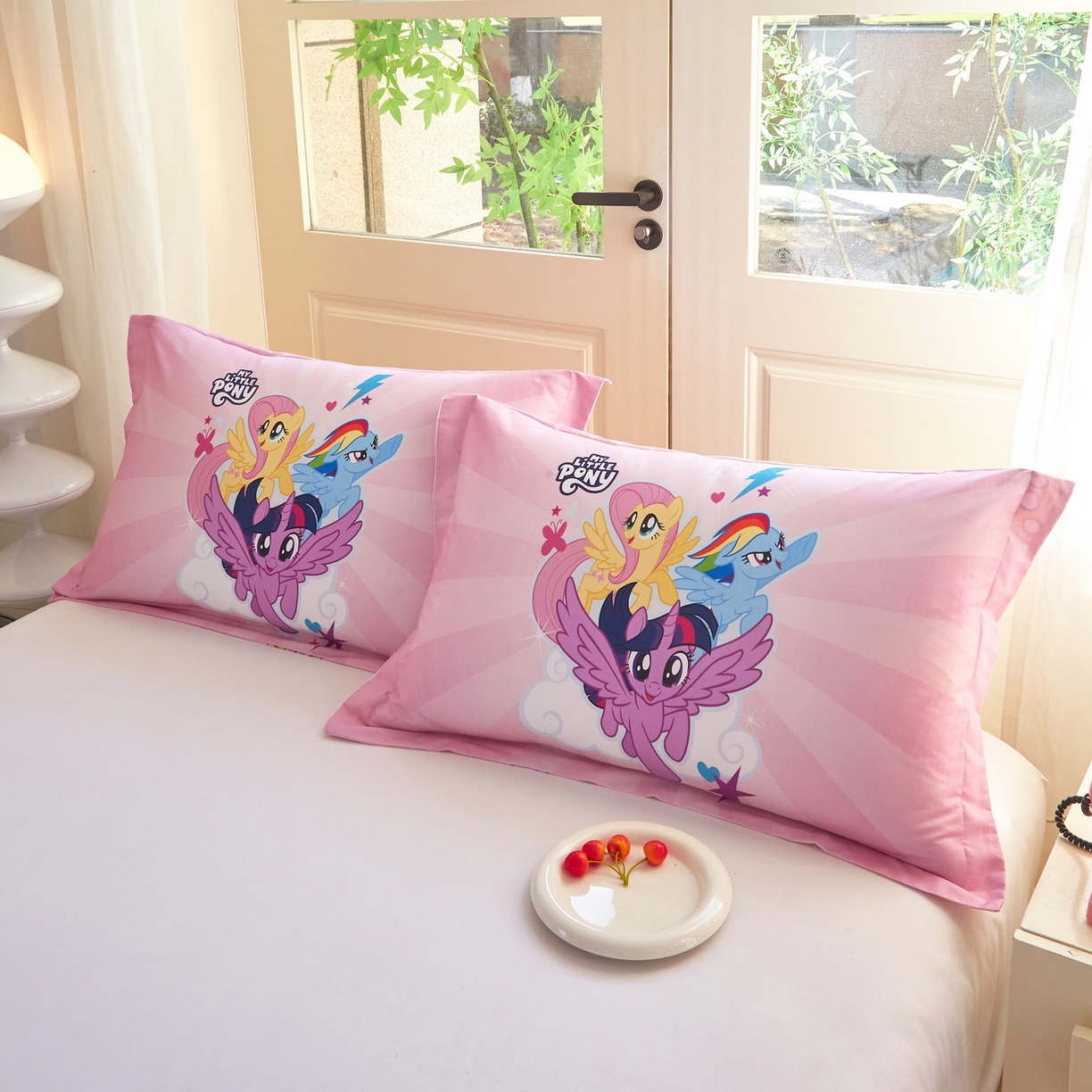 91家纺网 家纺一手货源 找家纺 蘭菲家纺 2026新款全棉纯棉大版卡通单枕套枕套单件-小马宝莉 飞翔.宝莉