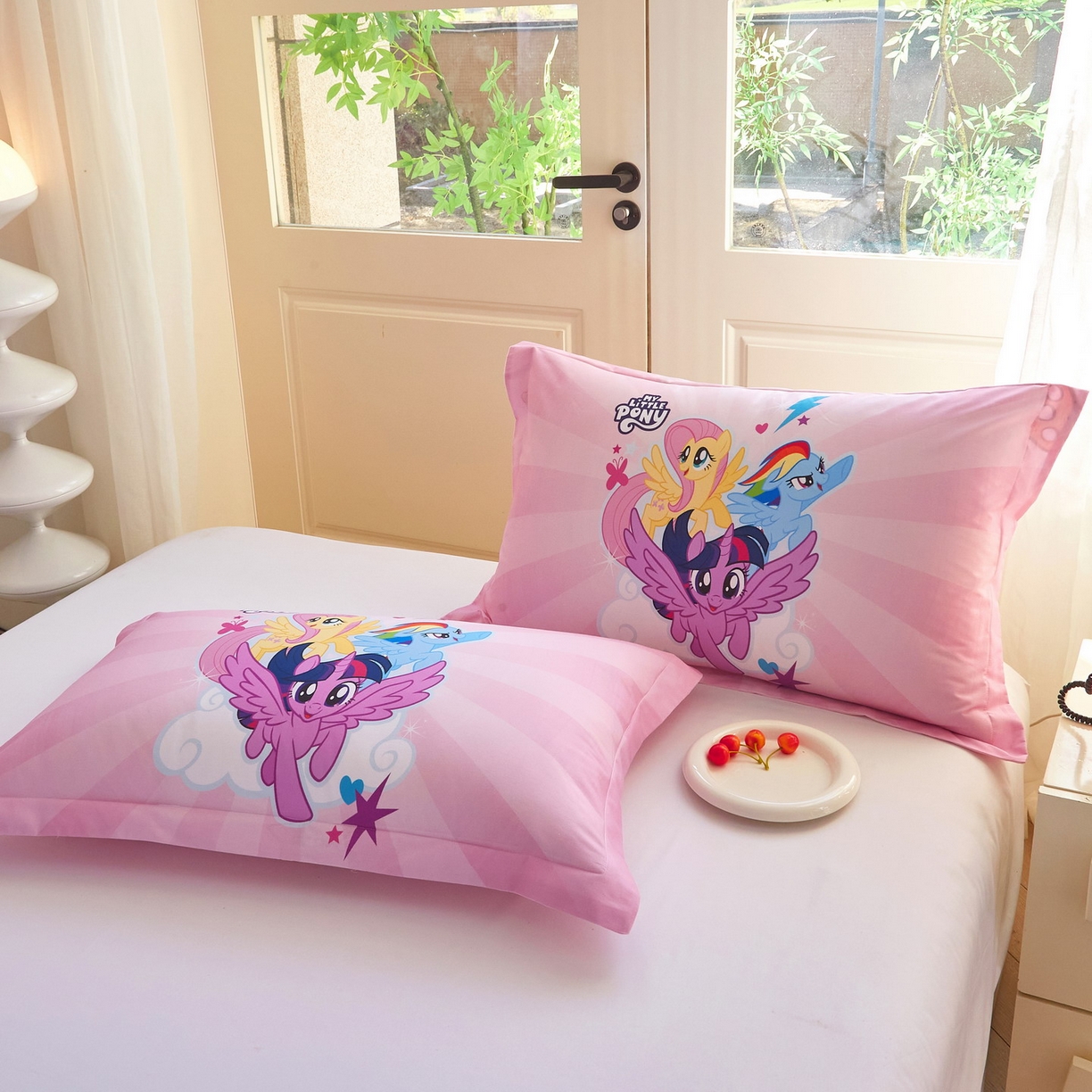 91家纺网 家纺一手货源 找家纺 蘭菲家纺 2026新款全棉纯棉大版卡通单枕套枕套单件-小马宝莉 飞翔.宝莉