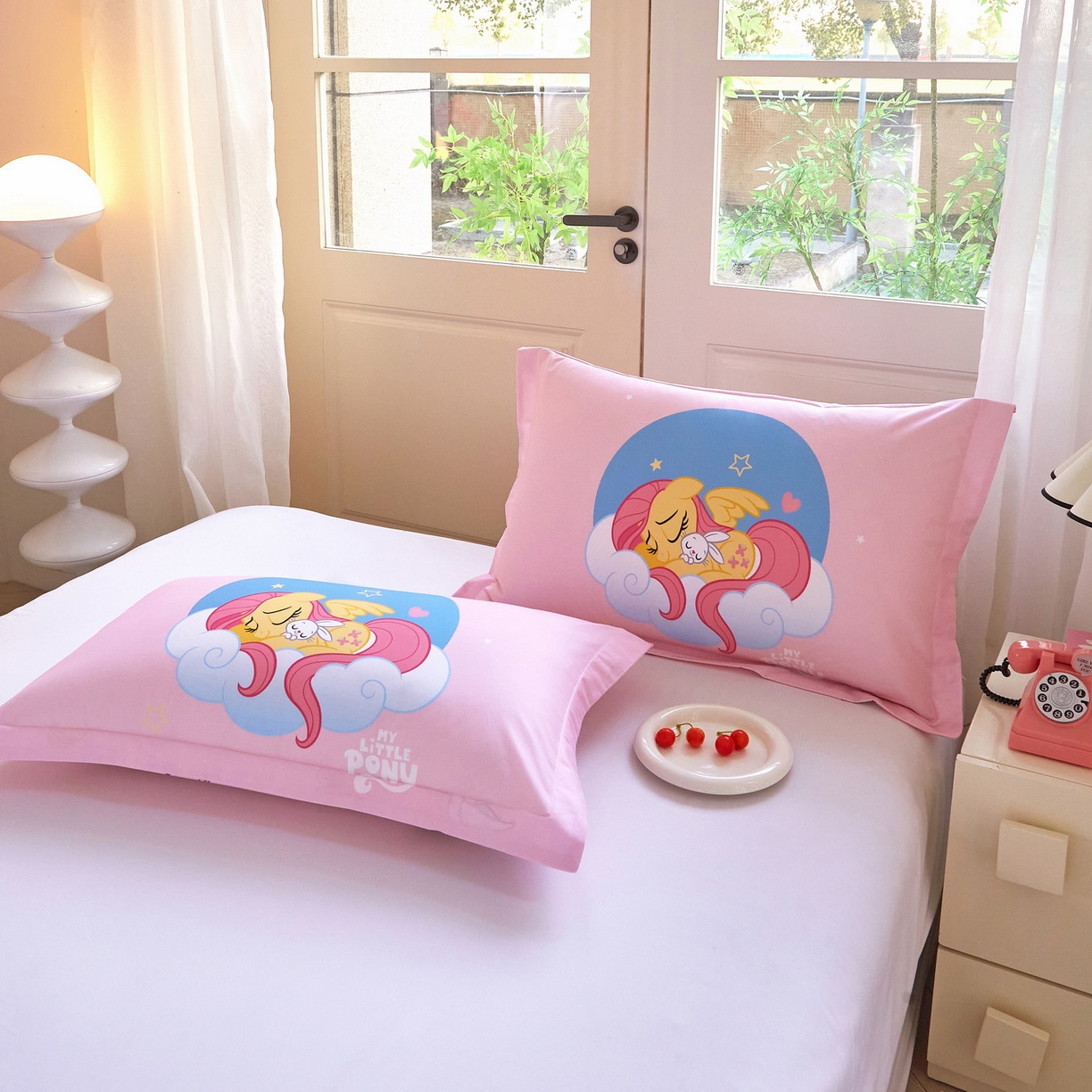 91家纺网 家纺一手货源 找家纺 蘭菲家纺 2026新款全棉纯棉大版卡通单枕套枕套单件-小马宝莉 晚安.宝莉