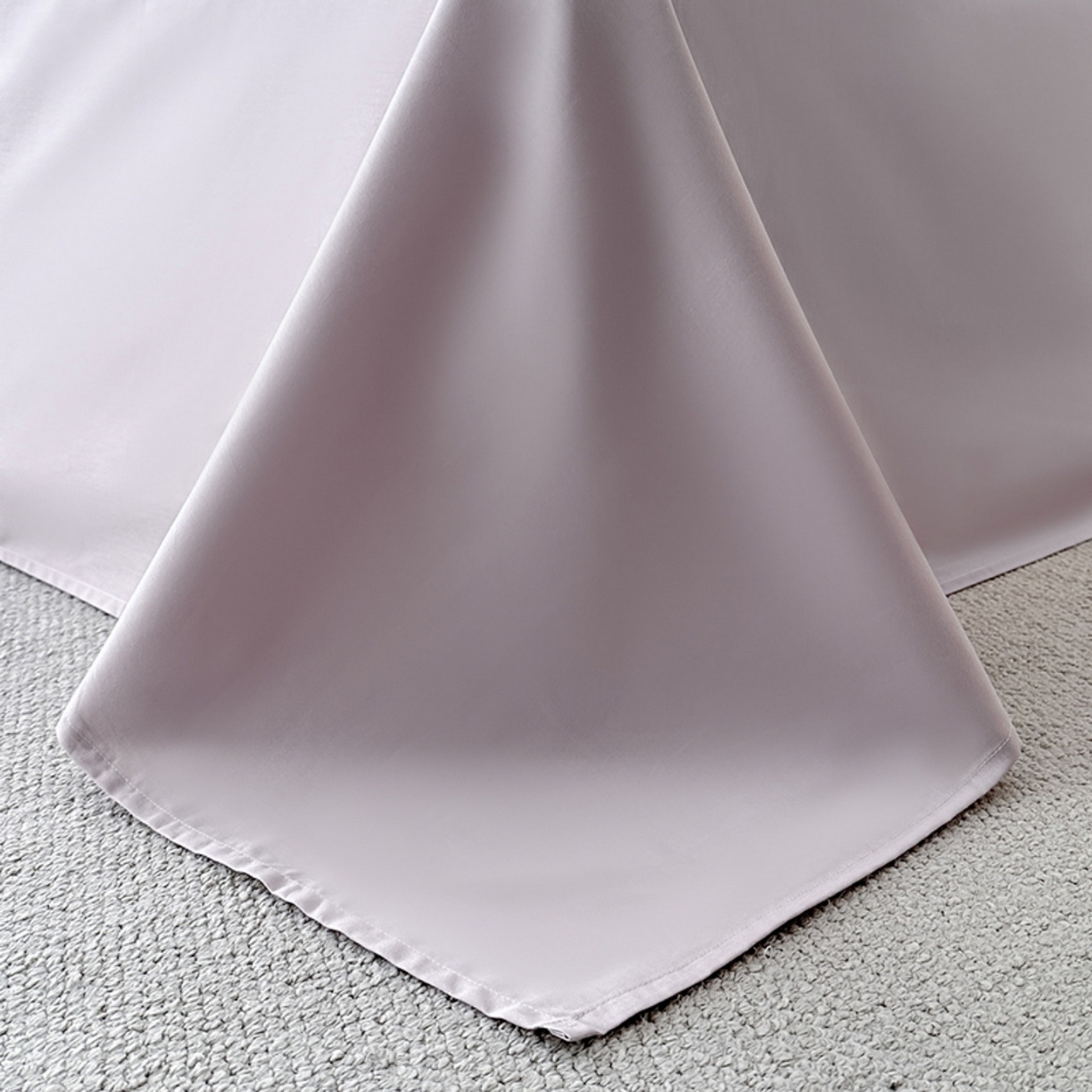 91家纺网 家纺一手货源 找家纺 莱茵家居 2026新款A类60支长绒棉纯棉提花贡缎大提花四件套光泽绸缎感轻奢风 缃影-紫