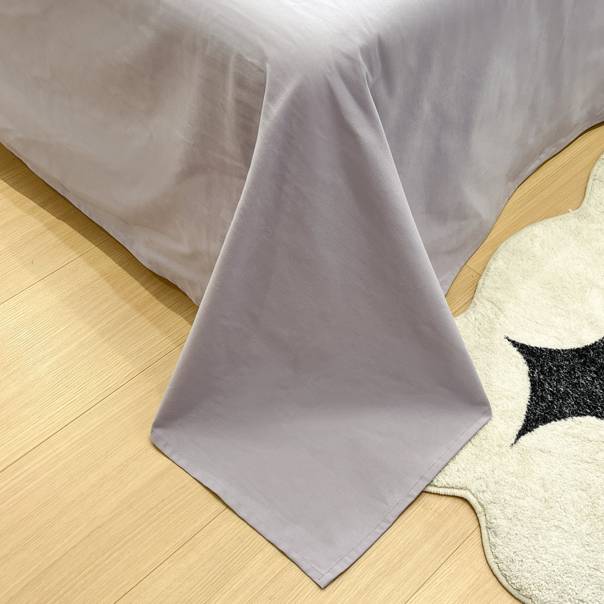 91家纺网 家纺一手货源 找家纺 莱茵家居 2026新款A类全棉华夫格印花贝壳边套件-华夫系列 华夫-枫糖紫