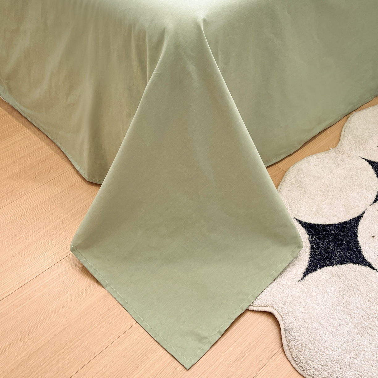 91家纺网 家纺一手货源 找家纺 莱茵家居 2026新款A类全棉华夫格印花贝壳边套件-华夫系列 华夫-青提