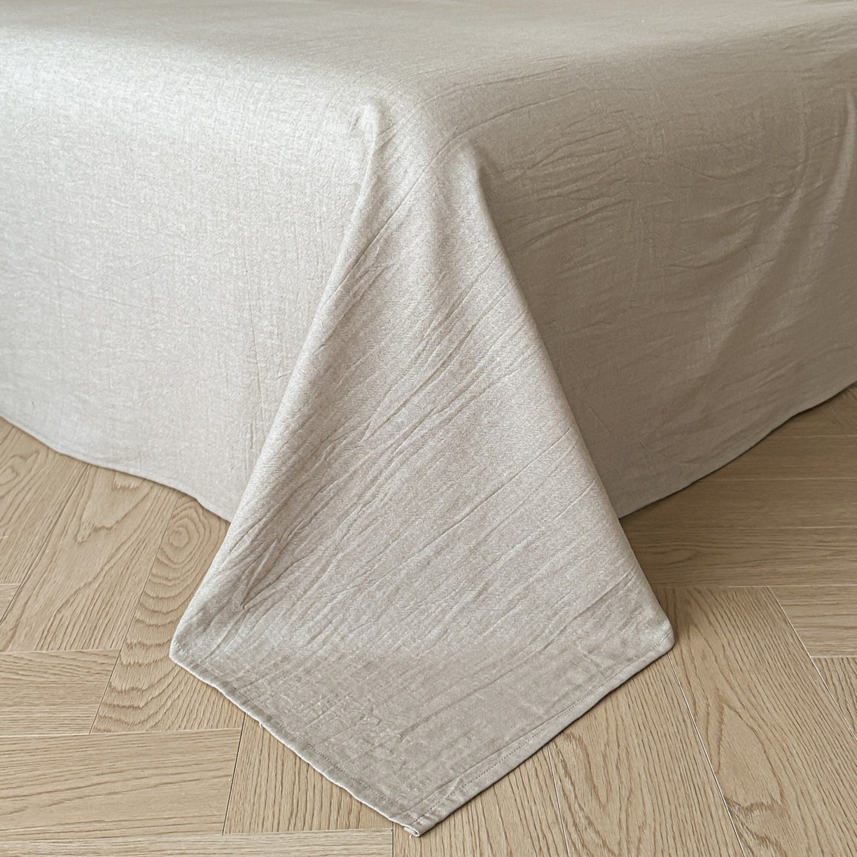 91家纺网 家纺一手货源 找家纺 莱茵家居 2026新款A类60支全棉纯棉复古侘寂风色织提花四件套-墨隙系列 豹纹-卡其