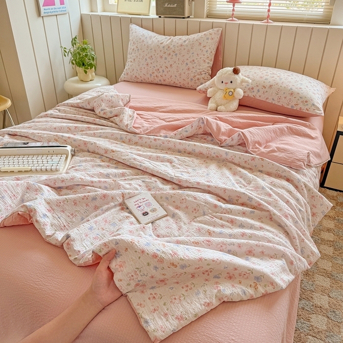 91家纺网 家纺一手货源 找家纺 （总）壹号库家纺 2025新款夏被四件套(简单款)