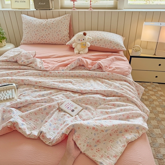 91家纺网 家纺一手货源 找家纺 （总）壹号库家纺 2025新款夏被四件套(简单款)