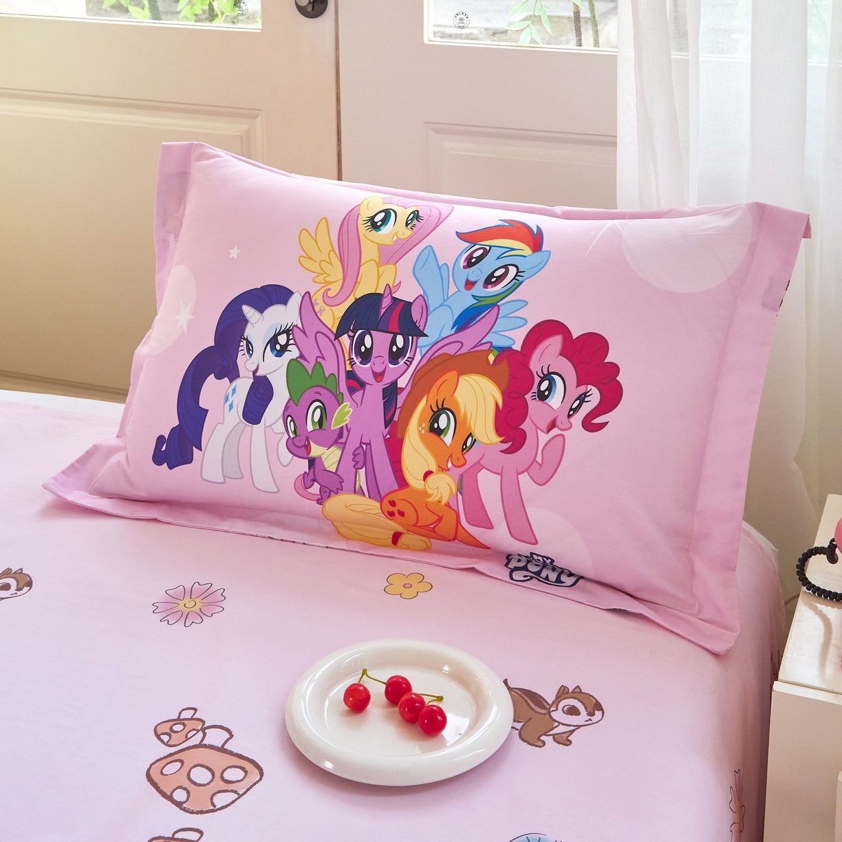 91家纺网 家纺一手货源 找家纺 （总）蘭菲家纺 2026新款全棉纯棉大版卡通四件套-小马宝莉