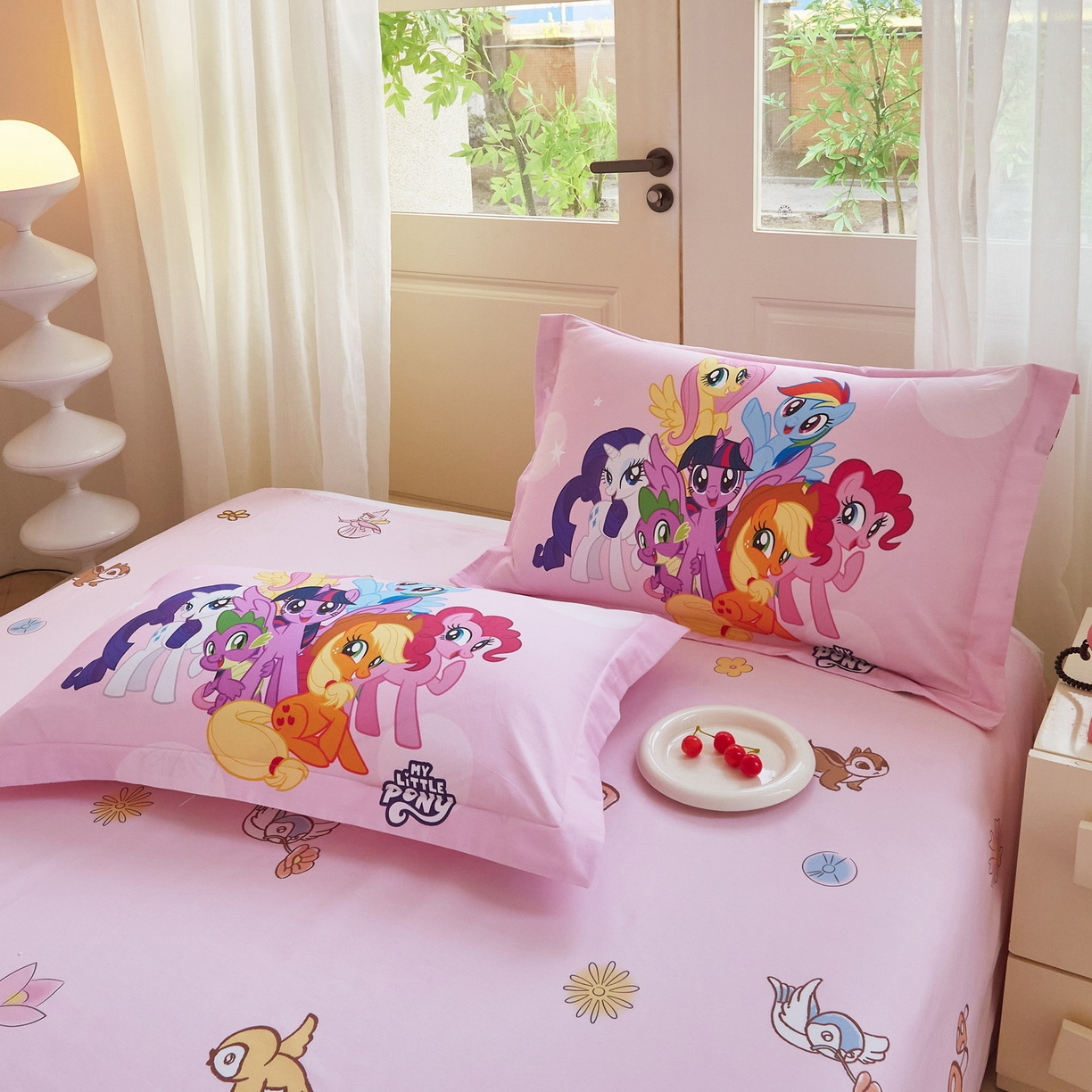 91家纺网 家纺一手货源 找家纺 （总）蘭菲家纺 2026新款全棉纯棉大版卡通四件套-小马宝莉