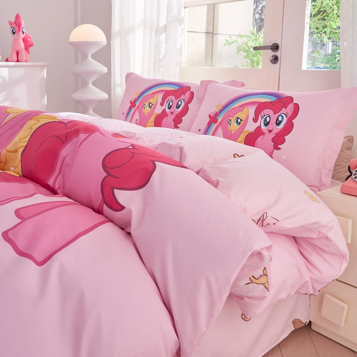 91家纺网 家纺一手货源 找家纺 蘭菲家纺 2026新款全棉纯棉大版卡通四件套-小马宝莉 伙伴宝莉