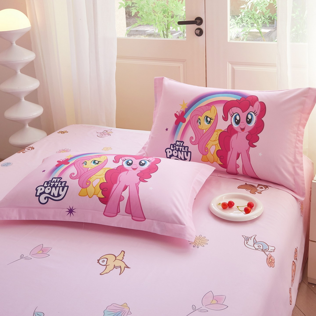 91家纺网 家纺一手货源 找家纺 蘭菲家纺 2026新款全棉纯棉大版卡通四件套-小马宝莉 伙伴宝莉