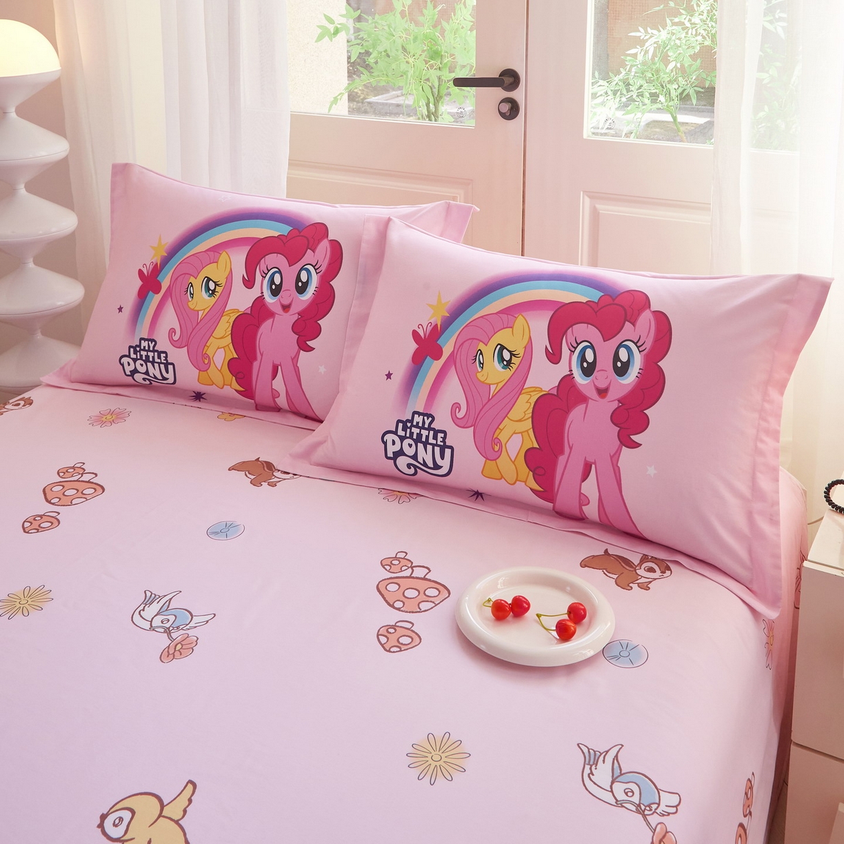 91家纺网 家纺一手货源 找家纺 蘭菲家纺 2026新款全棉纯棉大版卡通四件套-小马宝莉 伙伴宝莉