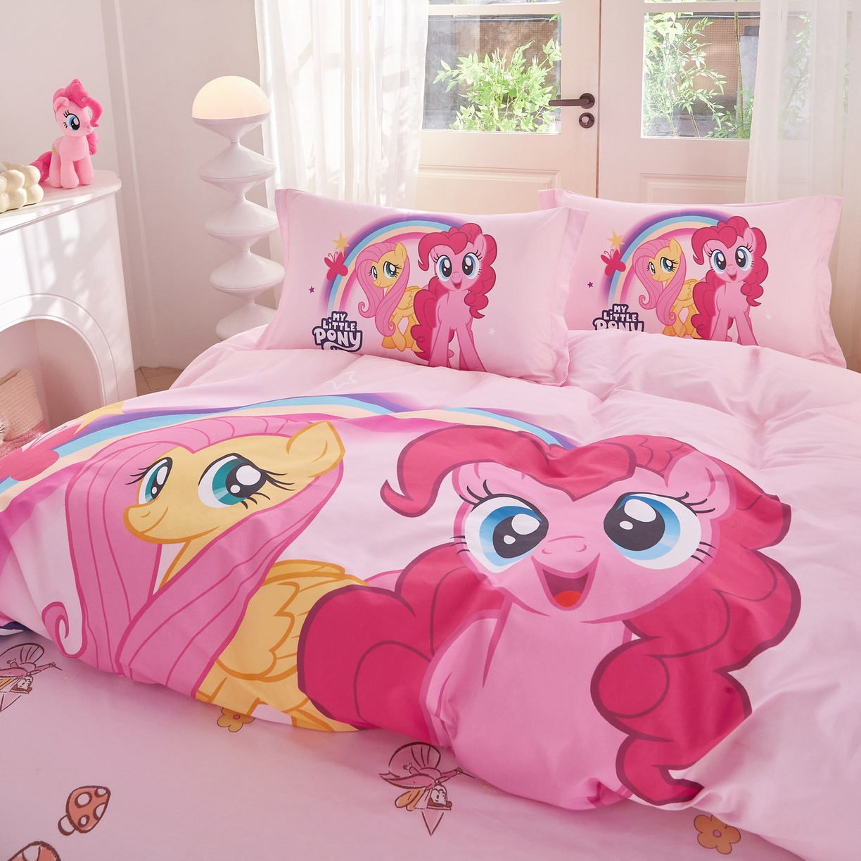 91家纺网 家纺一手货源 找家纺 蘭菲家纺 2026新款全棉纯棉大版卡通四件套-小马宝莉 伙伴宝莉