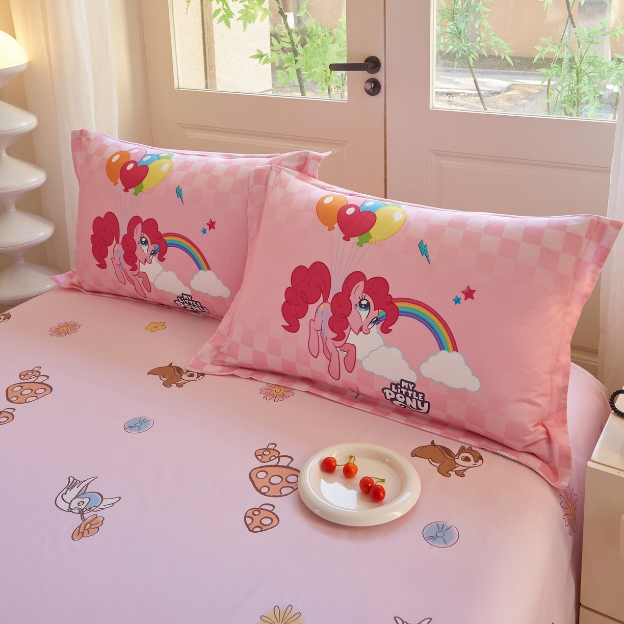 91家纺网 家纺一手货源 找家纺 蘭菲家纺 2026新款全棉纯棉大版卡通四件套-小马宝莉 摩登.宝莉