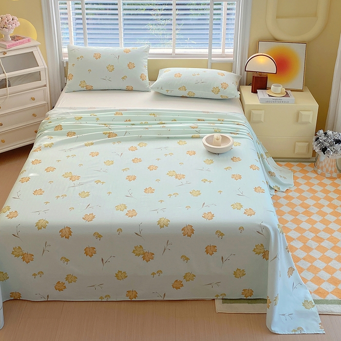 91家纺网 家纺一手货源 找家纺 （总）爱彼家纺 2026新款全棉纯棉老粗布凉席单床单席子床单三件套-系列三