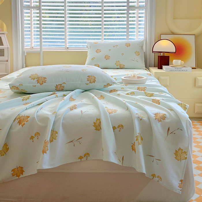 91家纺网 家纺一手货源 找家纺 （总）爱彼家纺 2026新款全棉纯棉老粗布凉席单床单席子床单三件套-系列三