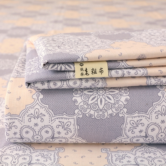 爱彼家纺 2026新款全棉纯棉老粗布凉席单床单席子床单三件套-系列三 华夫格-啊莲娜