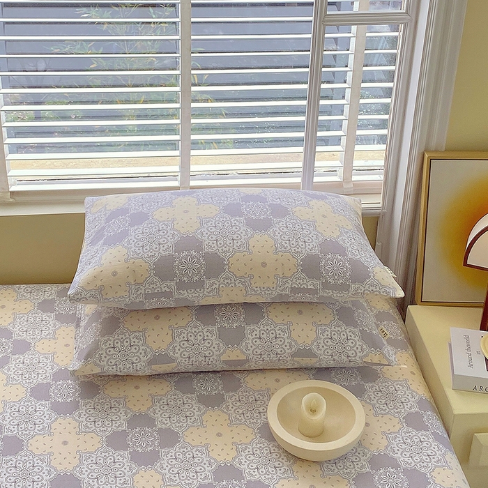 91家纺网 家纺一手货源 找家纺 爱彼家纺 2026新款全棉纯棉老粗布凉席单床单席子床单三件套-系列三 华夫格-啊莲娜