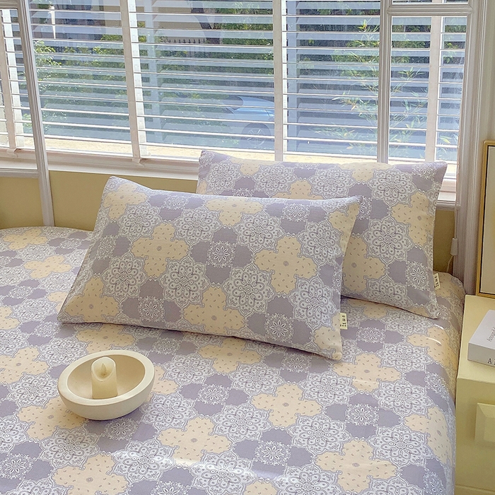 91家纺网 家纺一手货源 找家纺 爱彼家纺 2026新款全棉纯棉老粗布凉席单床单席子床单三件套-系列三 华夫格-啊莲娜