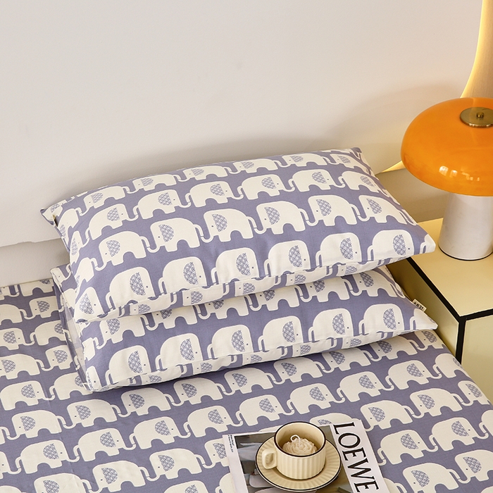 91家纺网 家纺一手货源 找家纺 爱彼家纺 2026新款全棉纯棉老粗布凉席单床单席子床单三件套-系列三 华夫格-大象大象