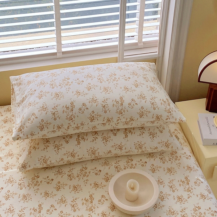 91家纺网 家纺一手货源 找家纺 爱彼家纺 2026新款全棉纯棉老粗布凉席单床单席子床单三件套-系列三 华夫格-繁花