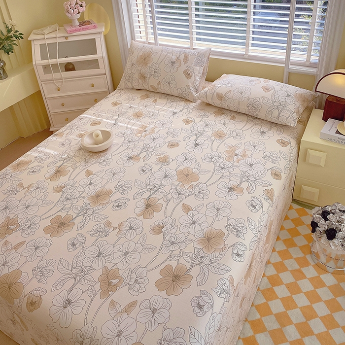 91家纺网 家纺一手货源 找家纺 爱彼家纺 2026新款全棉纯棉老粗布凉席单床单席子床单三件套-系列三 华夫格-芳华