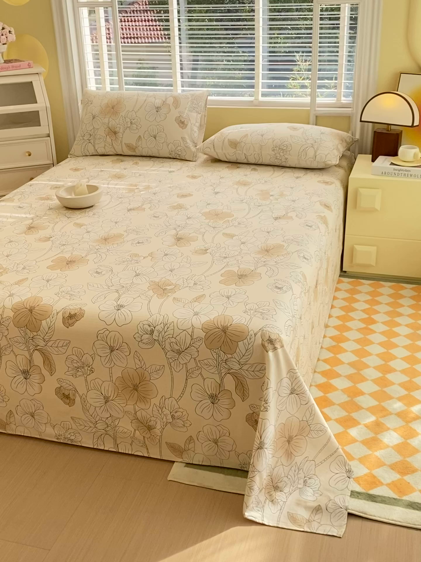 91家纺网 家纺一手货源 找家纺 爱彼家纺 2026新款全棉纯棉老粗布凉席单床单席子床单三件套-系列三 华夫格-芳华