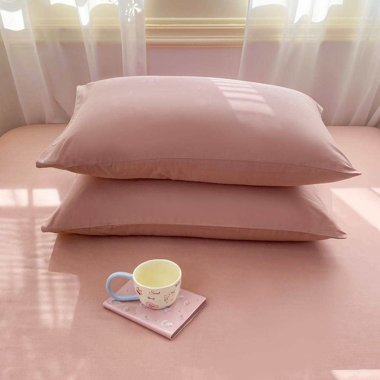 91家纺网 家纺一手货源 找家纺 恋人优选 2026新款爬爬熊刺绣全棉纯棉单床笠床笠单件（专版花型 盗版必究） 爬爬熊刺绣豆沙