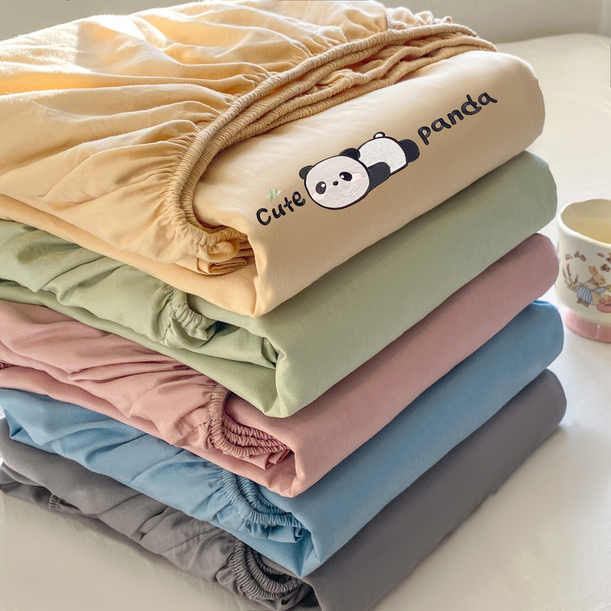 91家纺网 家纺一手货源 找家纺 （总）恋人优选 2026新款爬爬熊刺绣全棉纯棉单床笠床笠单件（专版花型 盗版必究）