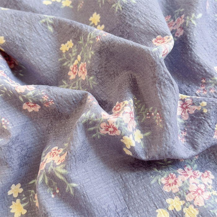 91家纺网 家纺一手货源 找家纺 壹号库家纺 2026新款云感木棉皱皱纱双层纱四件套-全棉花边款 豆蔻