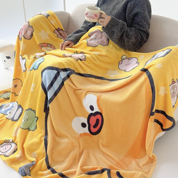 91家纺网 家纺一手货源 找家纺 潮邦创意家居 2026新款星眠绒单层双面球毯-BubbleTots巴波布布独家授权-第一批 控价：100*150cm不得低于69元 150*200cm不得低于89元 巴啵茨茨