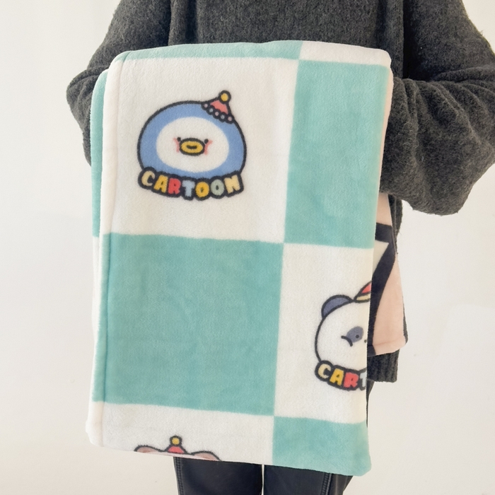 91家纺网 家纺一手货源 找家纺 潮邦创意家居 2026新款星眠绒单层双面球毯-BubbleTots巴波布布独家授权-第一批 控价：100*150cm不得低于69元 150*200cm不得低于89元 巴波桃桃