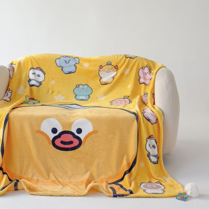 91家纺网 家纺一手货源 找家纺 潮邦创意家居 2026新款星眠绒单层双面球毯-BubbleTots巴波布布独家授权-第一批 控价：100*150cm不得低于69元 150*200cm不得低于89元 巴啵茨茨