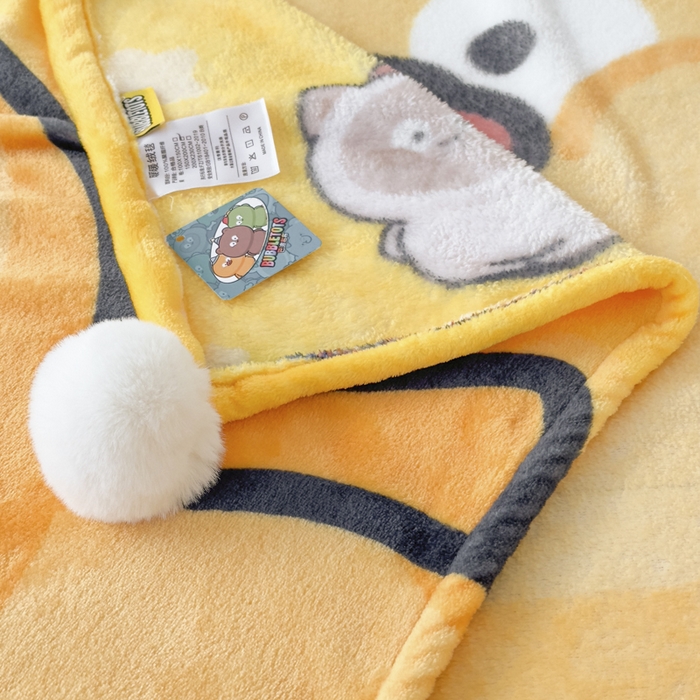 91家纺网 家纺一手货源 找家纺 潮邦创意家居 2026新款星眠绒单层双面球毯-BubbleTots巴波布布独家授权-第一批 控价：100*150cm不得低于69元 150*200cm不得低于89元 巴啵茨茨