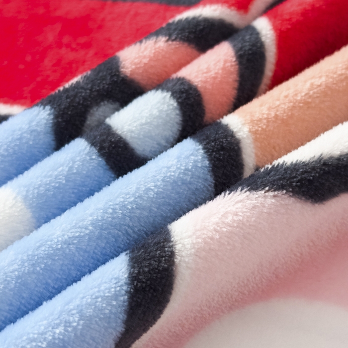 91家纺网 家纺一手货源 找家纺 潮邦创意家居 2026新款星眠绒单层双面球毯-BubbleTots巴波布布独家授权-第一批 控价：100*150cm不得低于69元 150*200cm不得低于89元 巴波萌团