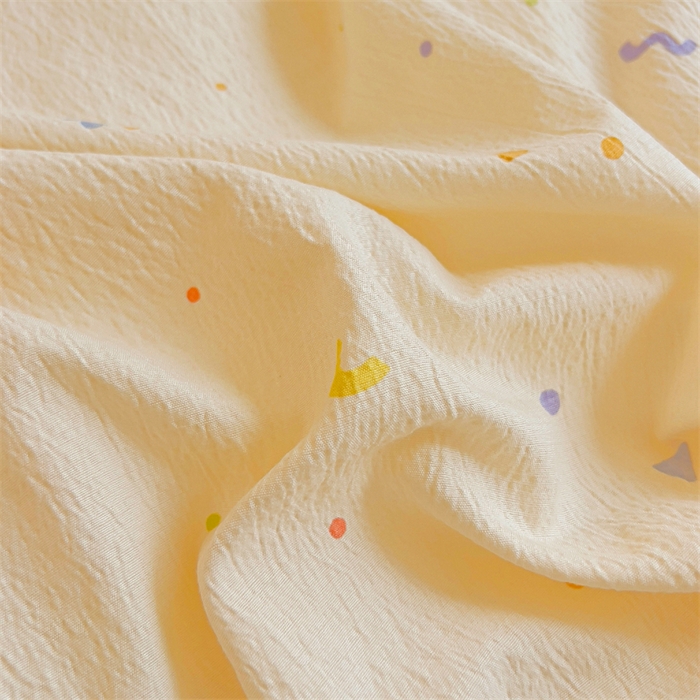 91家纺网 家纺一手货源 找家纺 （总）壹号库家纺 2026新款云感木棉皱皱纱双层纱四件套-全棉花边款